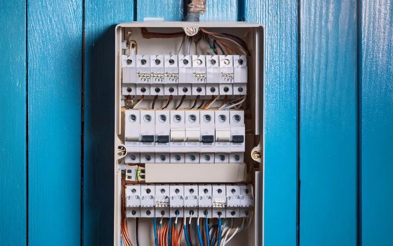 4. Installerat elcentral med jordfelsbrytare i sommarstuga